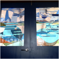 Dennes Point Community Centre Hall Centre Entrance Doors
