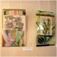 Protea Wall Panel and Green Leucadendron